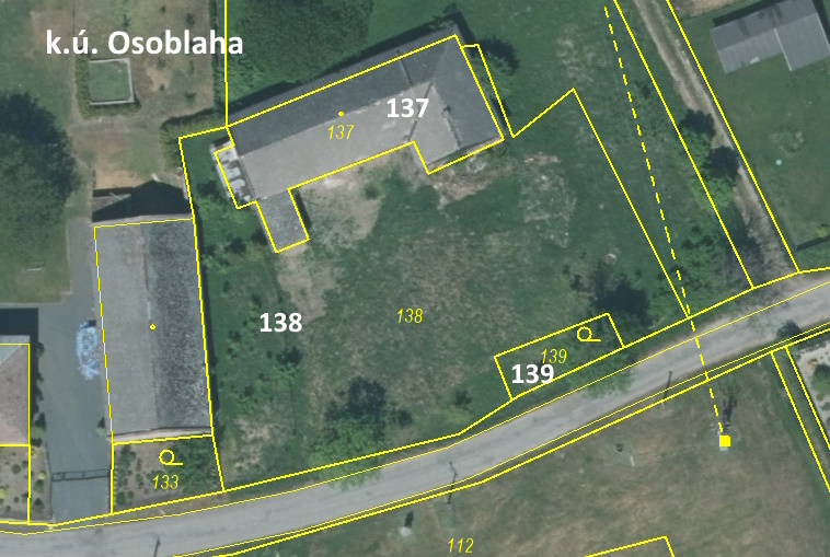 Pozemky 1941 m2, podíly 5/99 a 7/66, Osoblaha,