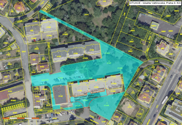 Pozemky o velikosti 5412m2, Praha-Krč, opakovaná