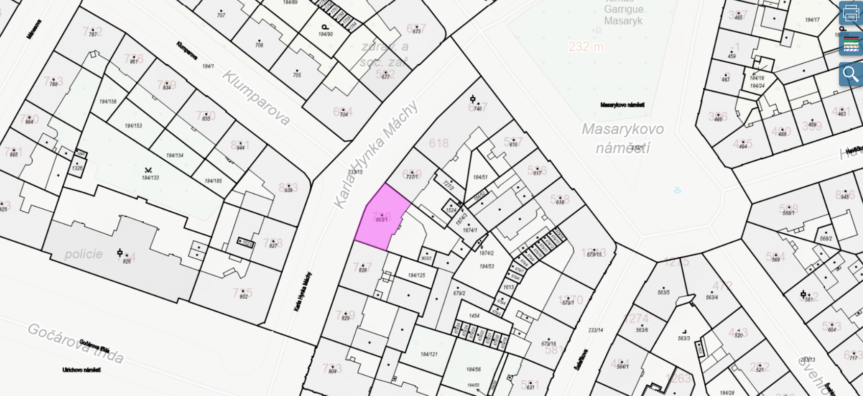 id. podíl 67/1000 nebytového prostoru v k.ú.