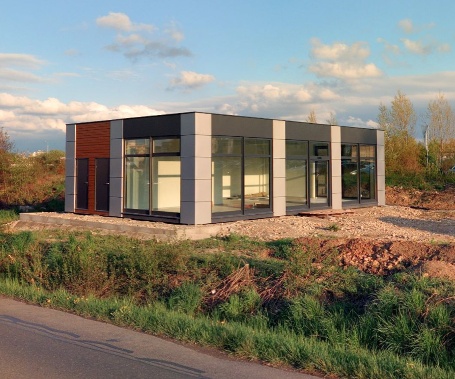 Pavilon o rozměrech 13 m x 8 m (104 m²)