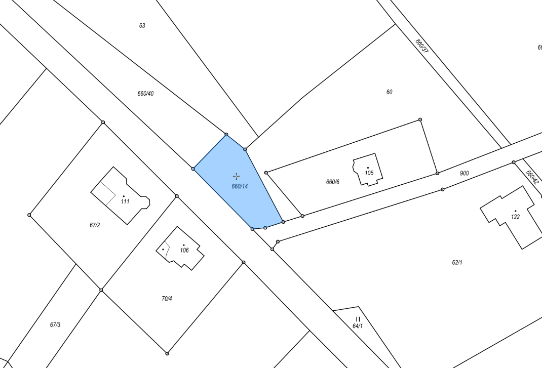 Pozemek o velikosti 500m2, Havlíčkův Brod, podíl